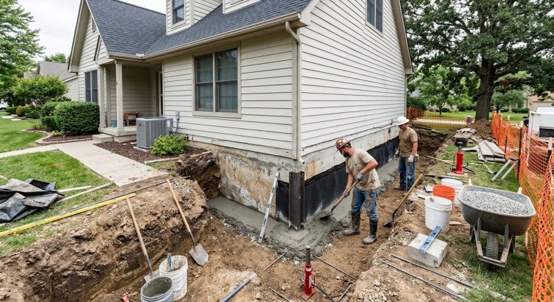 Foundation Settlement Repair in Columbus, OH