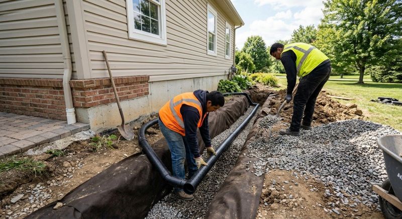 French Ditch Installation in Tuscaloosa, AL