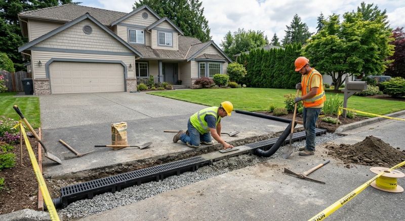 Rainwater Drain Installation in Tuscaloosa, AL