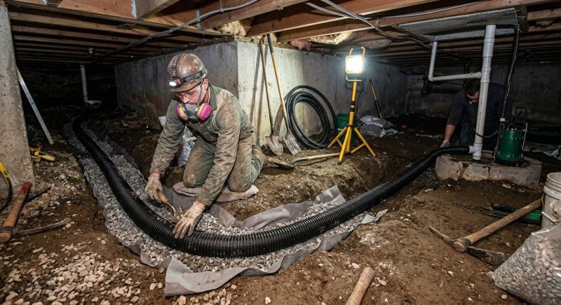 Sidewalk Drainage Installation in Tuscaloosa, AL