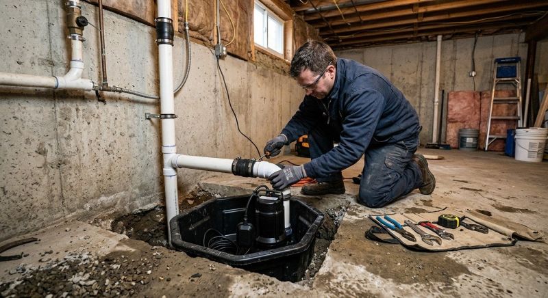 Sump Pump Installation in West Des Moines, IA
