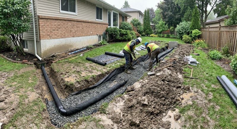 Wet Yard Drainage in Birmingham, AL