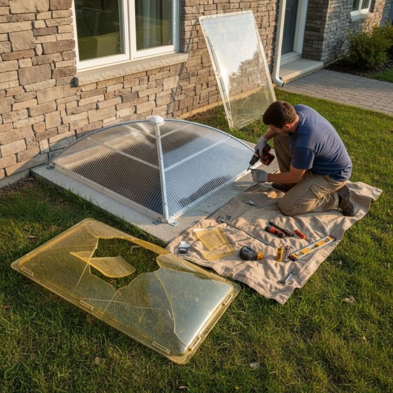 Window Well Cover Installation in Overland Park, KS