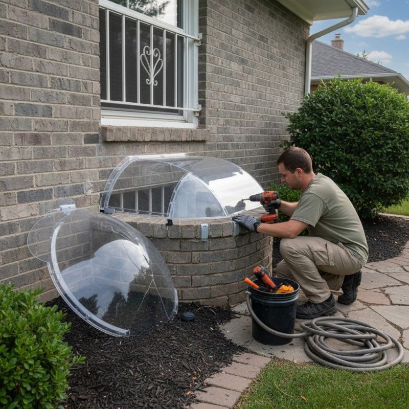 Window Well Cover Installation in Olathe, KS